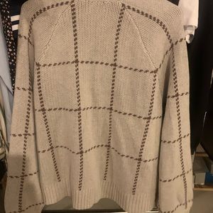 Tan and brown cardigan